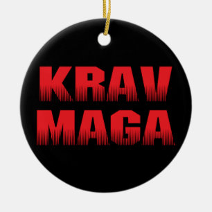 Krav Maga Ceramic Tree Decoration