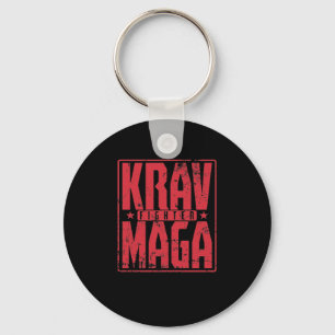 Krav Maga Fighter im Training Key Ring