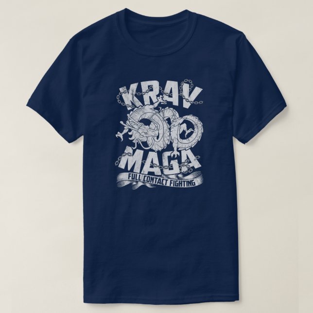 Krav Maga for men Fighting Self Defence Fight  T-Shirt (Design Front)
