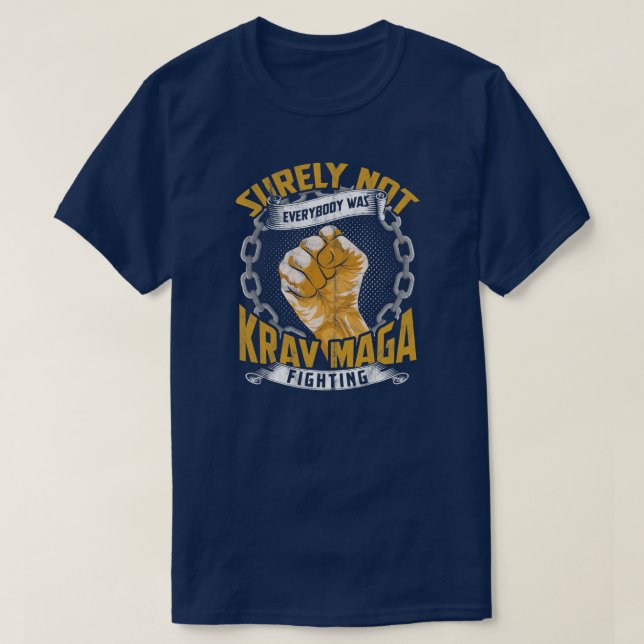 Krav Maga for men Self Defence Fight Fighting  T-Shirt (Design Front)
