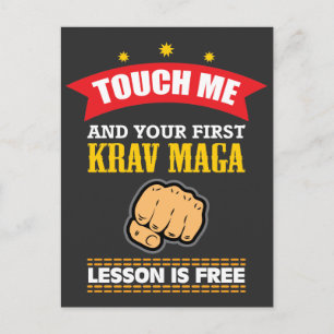 Krav Maga Gift Idea - Funny Martial Arts Shirt Postcard