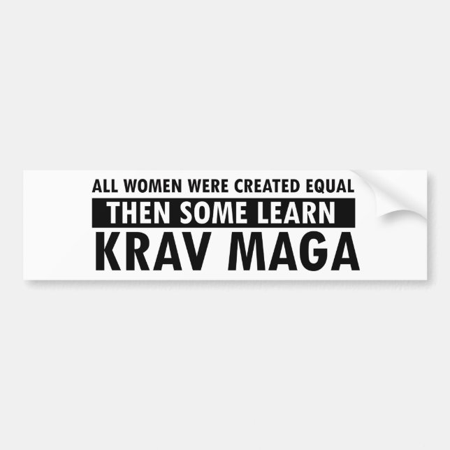 Krav Maga gift items Bumper Sticker (Front)