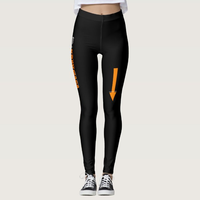 Krav Maga Leggings Place Face HERE (Front)
