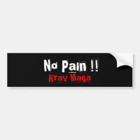 Krav Maga martial arts bumpersticker