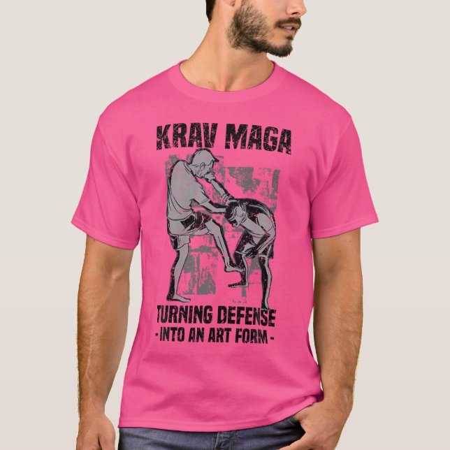 Krav Maga Martial Arts Fighting T-Shirt (Front)