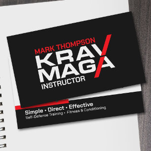 Krav Maga self-defence instructor Business Card