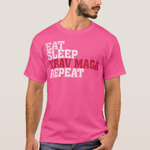 Krav Maga Shirt Gift Eat Sleep Krav Maga Repeat