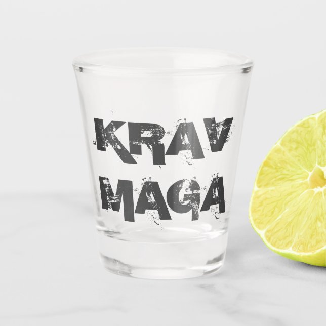 Krav Maga Shot Glass (Front)