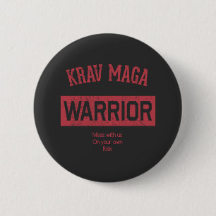 Krav Maga Warrior 6 Cm Round Badge