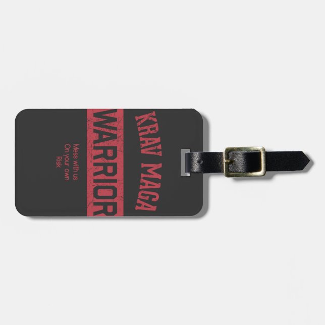 Krav Maga Warrior Luggage Tag (Front Horizontal)