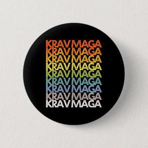 Krav Mega Self Defense Training Martial Arts Fitne 6 Cm Round Badge