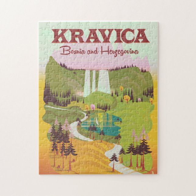 Kravica Waterfalls  Bosnia and Herzegovina Jigsaw Puzzle (Vertical)