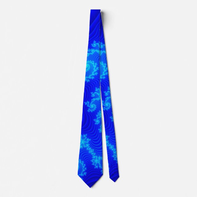 Krawatte mit Mandelbrot Muster Tie (Front)