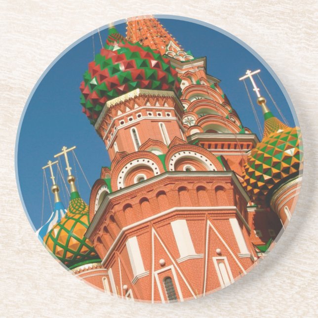 Kremlin, Vasiliy Blessed | Moscow, Russia Coaster (Front)