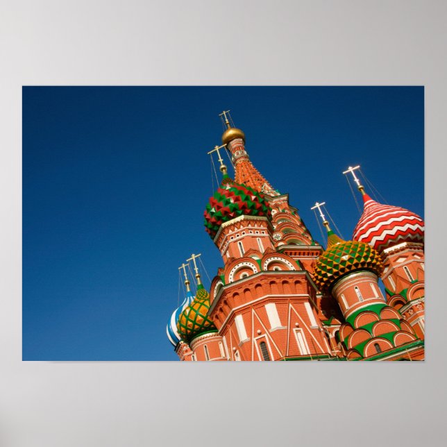 Kremlin, Vasiliy Blessed | Moscow, Russia Poster (Front)