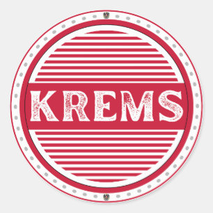 Krems City Pride Emblem – Austrian Identity Classic Round Sticker