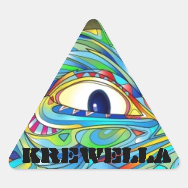 Krewella Illuminati sticker pack (Front)