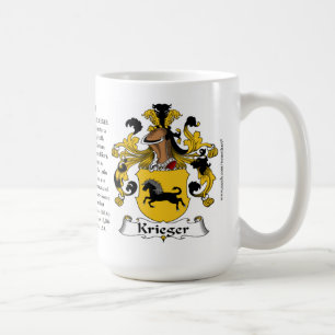 Krieger, the Origin, the Meaning and the Crest Coffee Mug