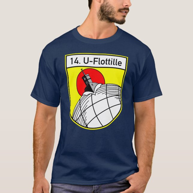 Kriegsmarine 14th U-boat Flotilla Emblem T-Shirt (Front)