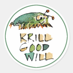 Krill Good Will Christmas Whale Envelope Seal