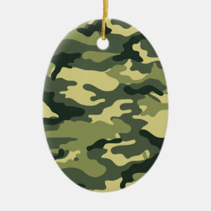 Kris alan Camouflage Ceramic Tree Decoration