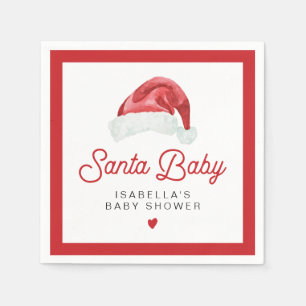 KRIS Cute and Modern Santa Baby Shower Table Napkin