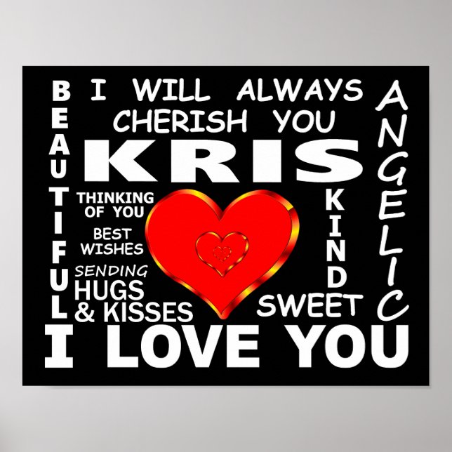Kris I Love You Poster (Front)