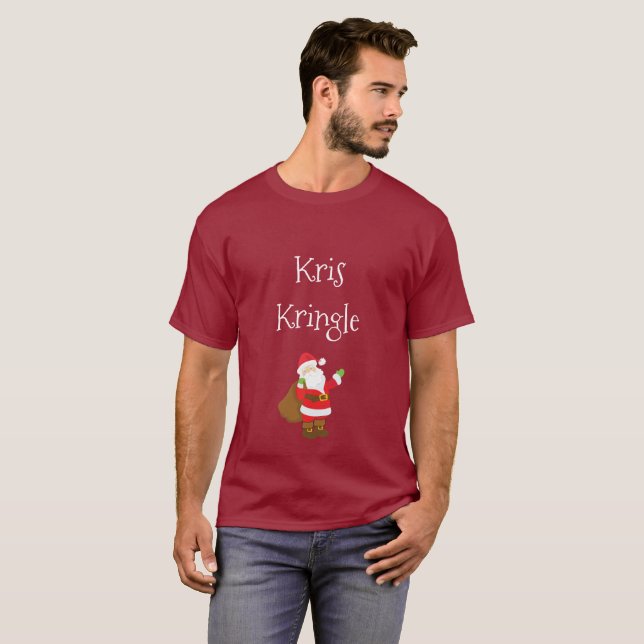 Kris Kringle aka Santa Claus Custom Text T-Shirt (Front Full)