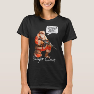 Kris Kringle Festive Hunting Xmas Santa Claus Camo T-Shirt