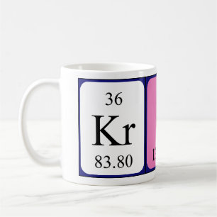 Kris periodic table name mug