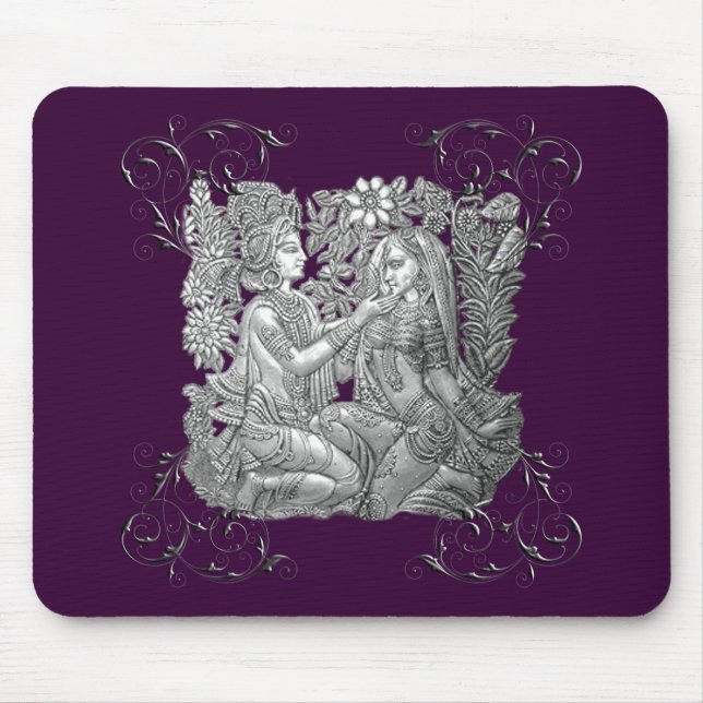 Krishna and Radha Mouse Mat (Front)