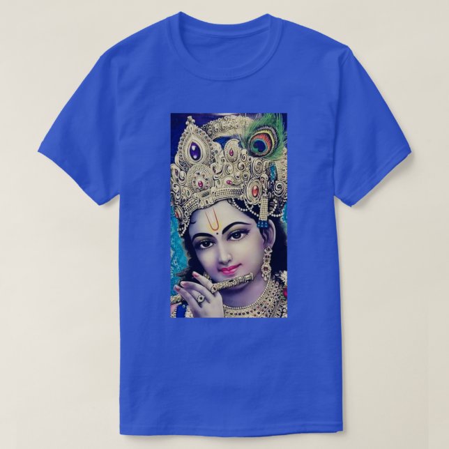 Krishna Hindu God T-Shirt (Design Front)