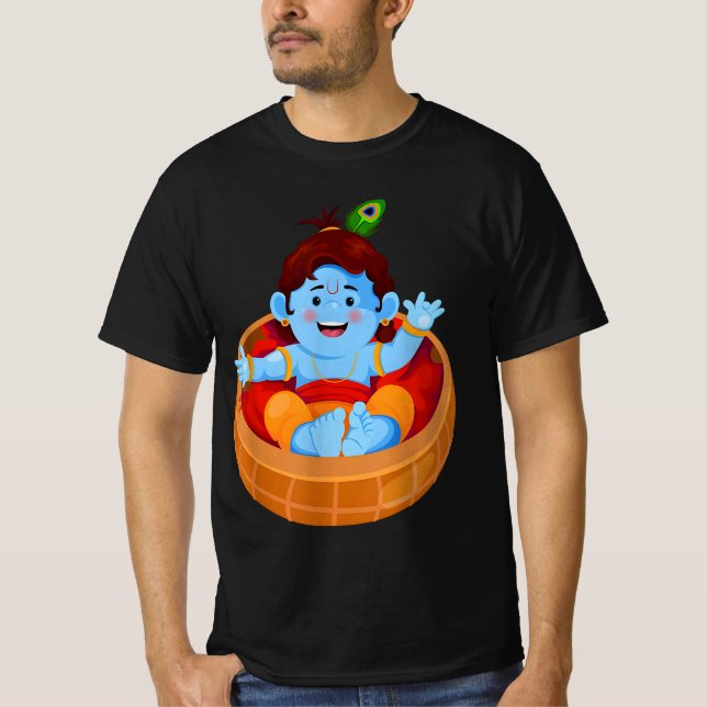 Krishna Janmashtami funny T-Shirt (Front)