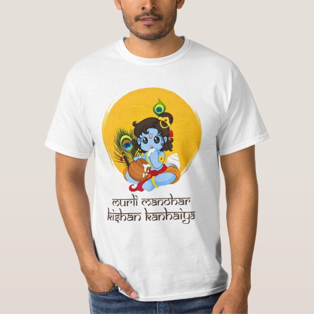Krishna Janmashtami quote T-Shirt (Front)