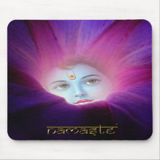 Krishna Morning Glory Mouse Pad