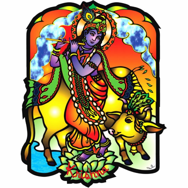 Krishna Photo Sculpture (Front)