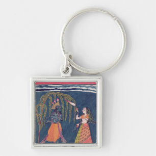 Krishna playing a flute, from the 'Vahula Key Ring