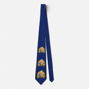 Krishna Radha Vigneshwara Psychedelic Hinduism Tie