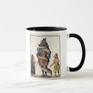 Krishna squeezed by the Kaliya Serpent, from 'Voya Mug