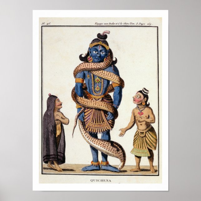 Krishna squeezed by the Kaliya Serpent, from 'Voya Poster (Front)