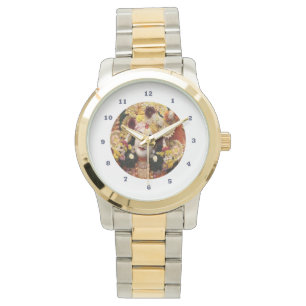 KRISHNA: Two-Tone Gold Silver Watch