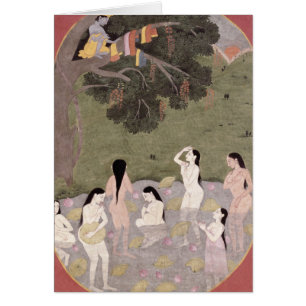 Krishna with the Cow Girls' clothes,