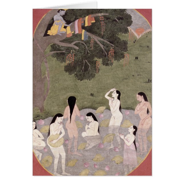Krishna with the Cow Girls' clothes, (Front)
