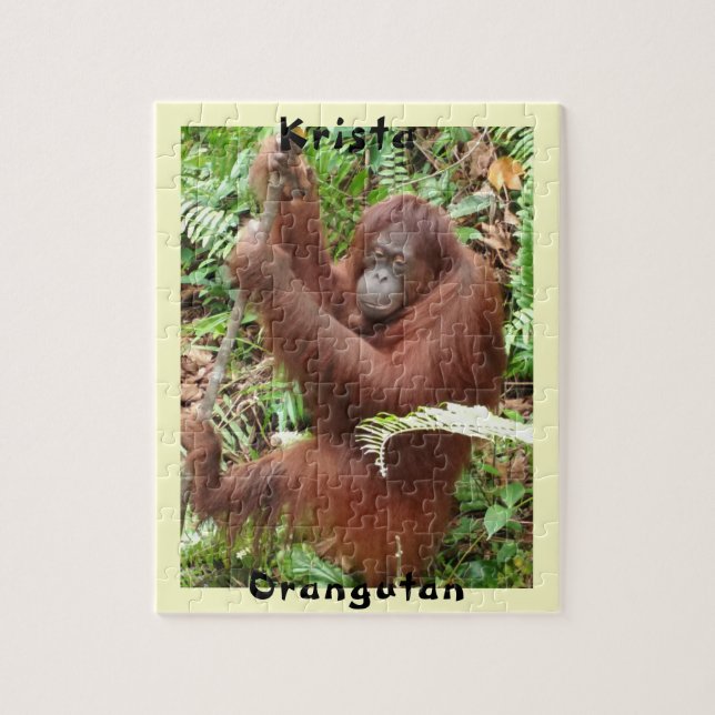 Krista Orangutan Borneo Forest Fun Jigsaw Puzzle (Vertical)