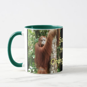 Krista Orangutan Then and Now Mug