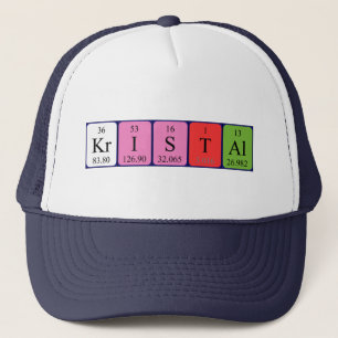 Kristal periodic table name hat