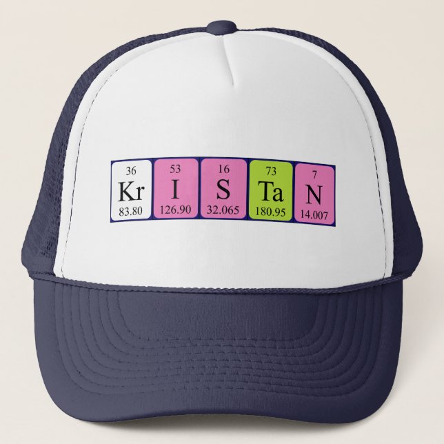 Kristan periodic table name hat (Front)