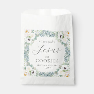 Kristen Christian Wedding Cookie Treats Favour Bags