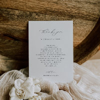 KRISTEN Minimalist Wedding Reception Thank You