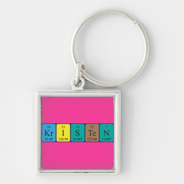 Kristen periodic table name keyring (Front)